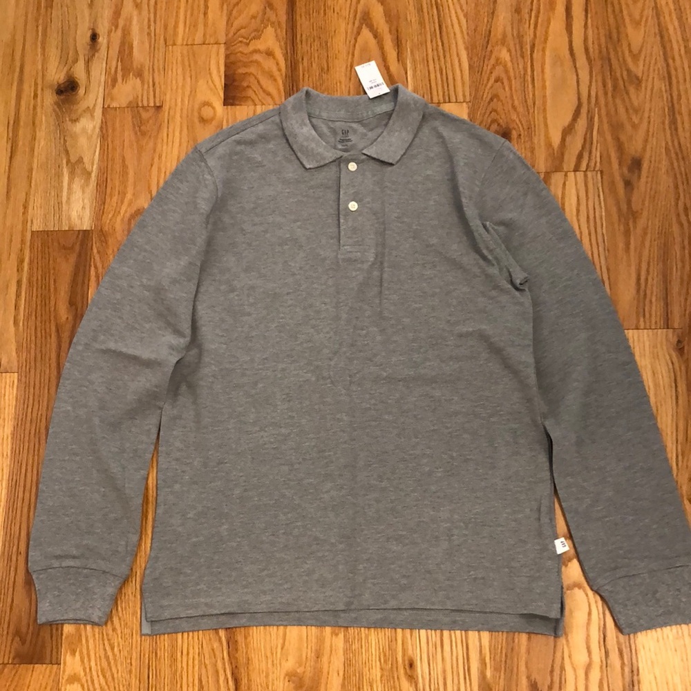 NWT Gap Kids Boys Long Sleeve Pique Polo Size XXXL (18-20)